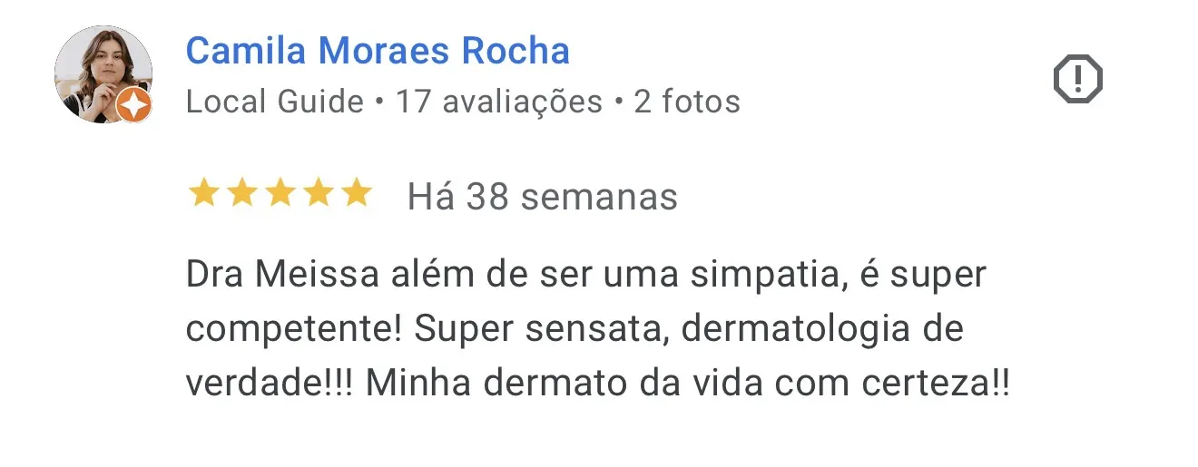 Avaliação de Camila Moraes Rocha